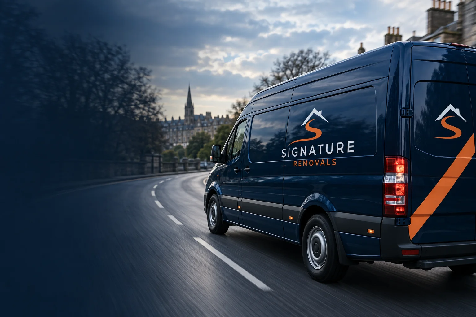 Signature courier van